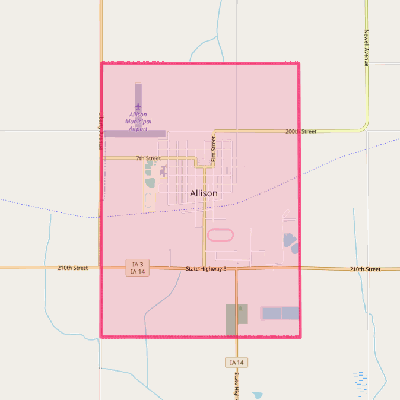 Map of Allison