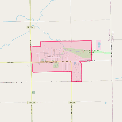 Map of Atkins