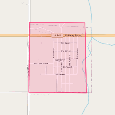 Map of Bagley