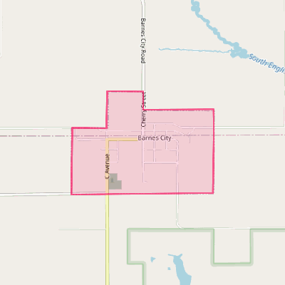 Map of Barnes City