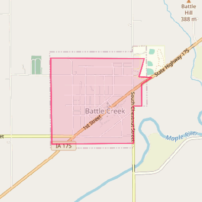 Map of Battle Creek