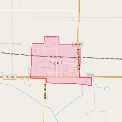 Map of Bayard