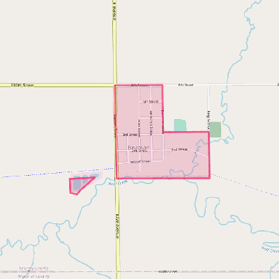 Map of Beaman