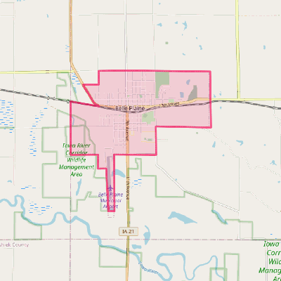 Map of Belle Plaine