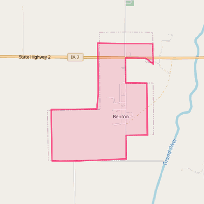 Map of Benton