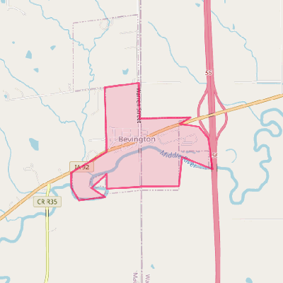 Map of Bevington