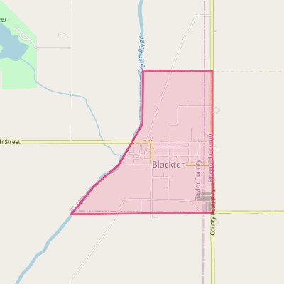 Map of Blockton