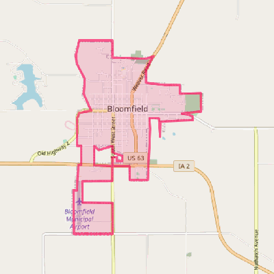 Map of Bloomfield