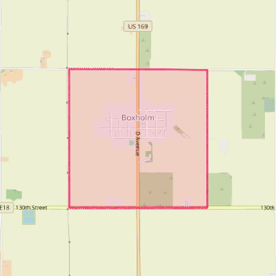 Map of Boxholm