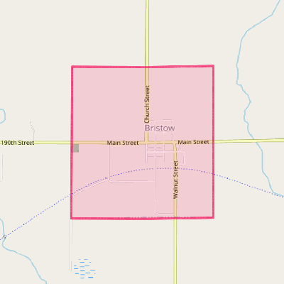 Map of Bristow