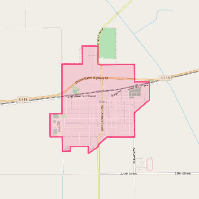 Map of Britt