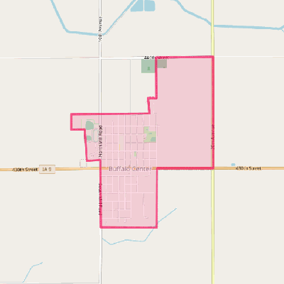 Map of Buffalo Center