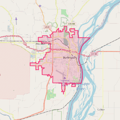 Map of Burlington