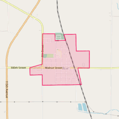 Map of Burt