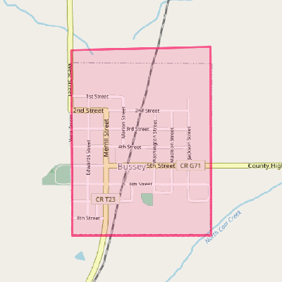 Map of Bussey