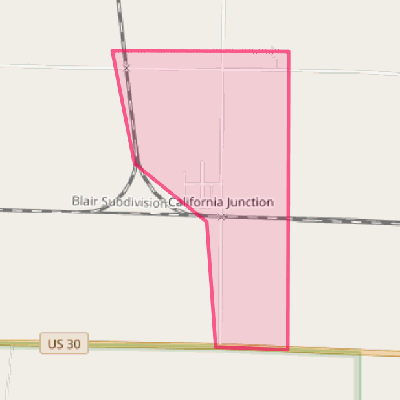 Map of California Junction