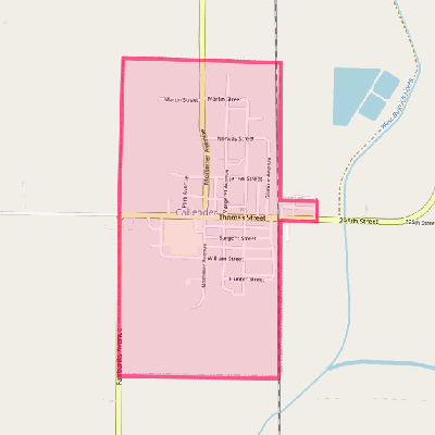 Map of Callender