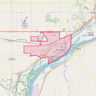 Map of Camanche