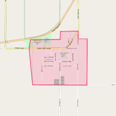 Map of Cantril