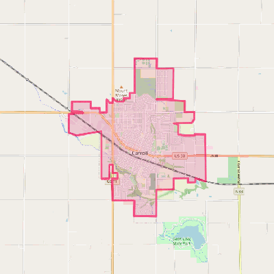 Map of Carroll