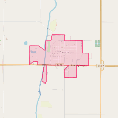 Map of Carson