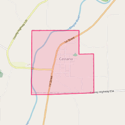 Map of Castana