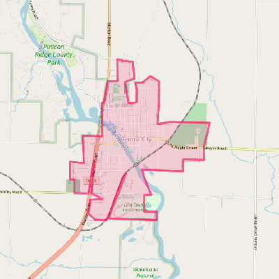 Map of Central City