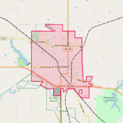 Map of Chariton