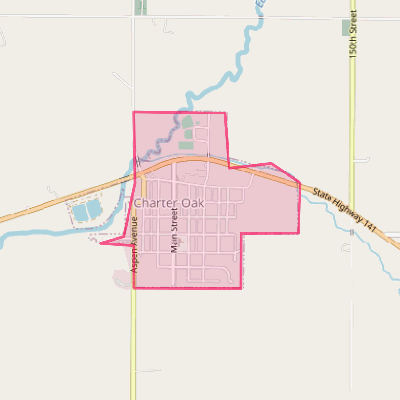 Map of Charter Oak