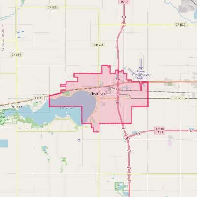 Map of Clear Lake