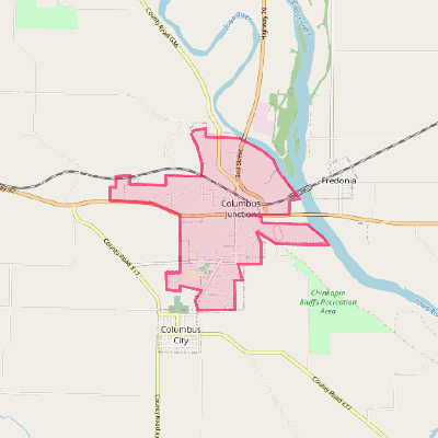 Map of Columbus Junction