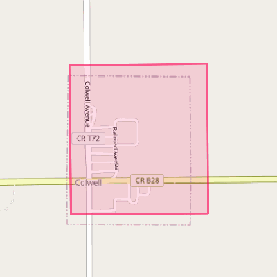 Map of Colwell