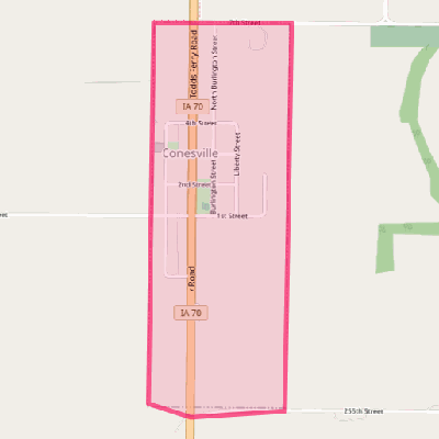 Map of Conesville