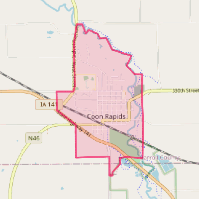 Map of Coon Rapids