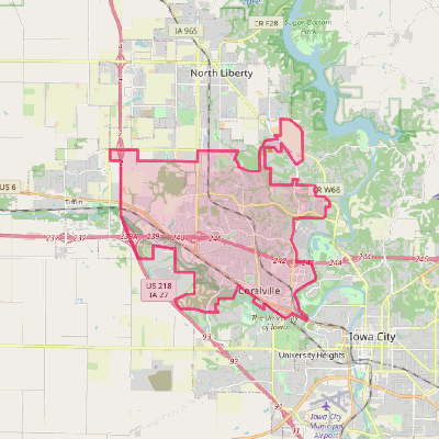 Map of Coralville