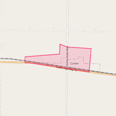 Map of Cotter