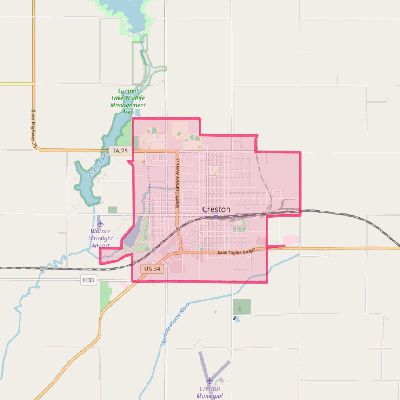 Map of Creston