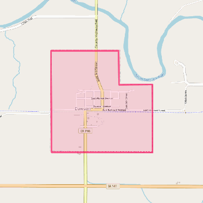 Map of Dawson