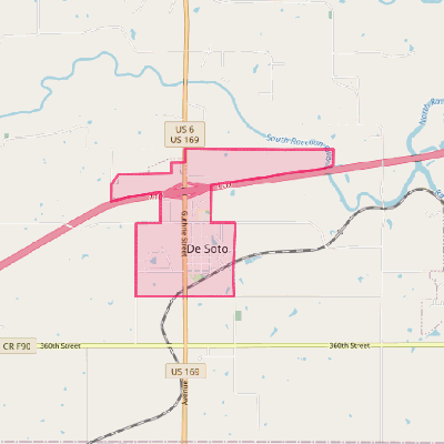 Map of De Soto