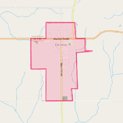 Map of Delmar