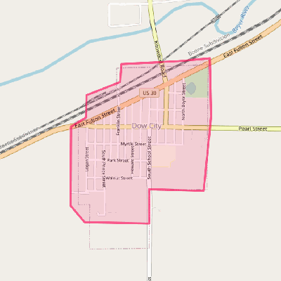 Map of Dow City