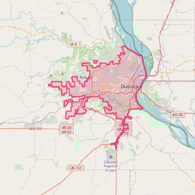 Map of Dubuque