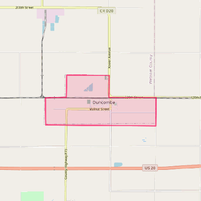 Map of Duncombe