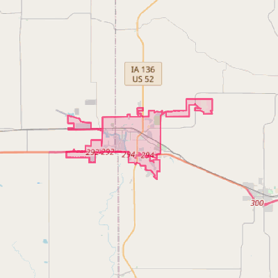 Map of Dyersville