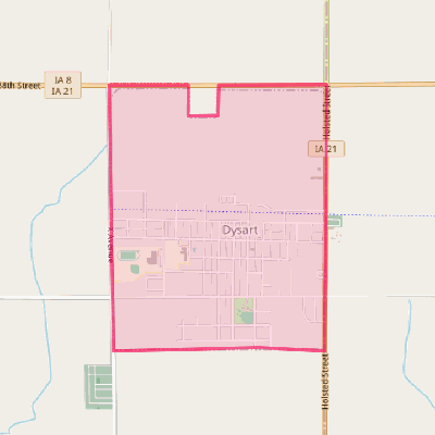 Map of Dysart