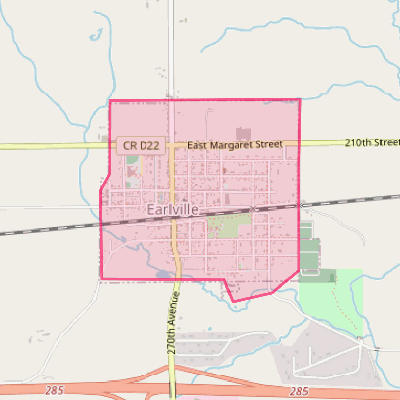 Map of Earlville