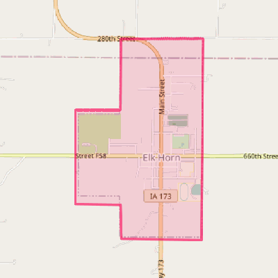 Map of Elk Horn