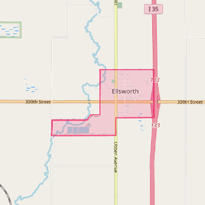 Map of Ellsworth