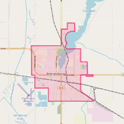 Map of Emmetsburg