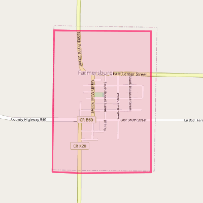 Map of Farmersburg